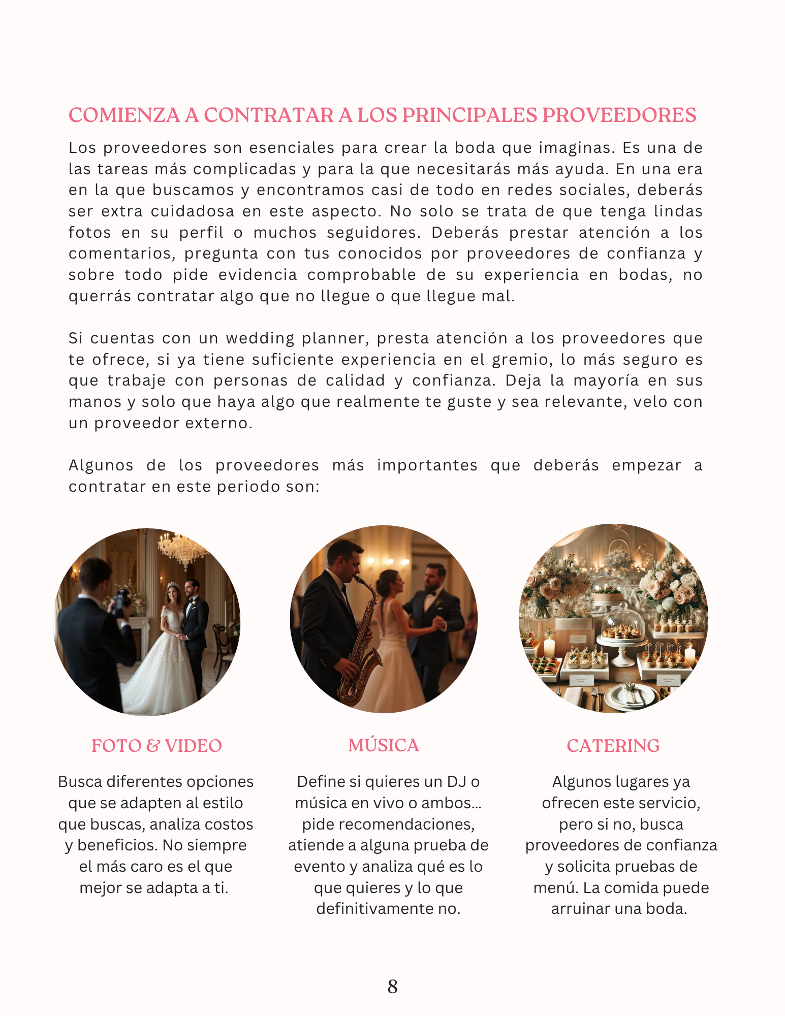 Guía completa de presupuesto y proveedores